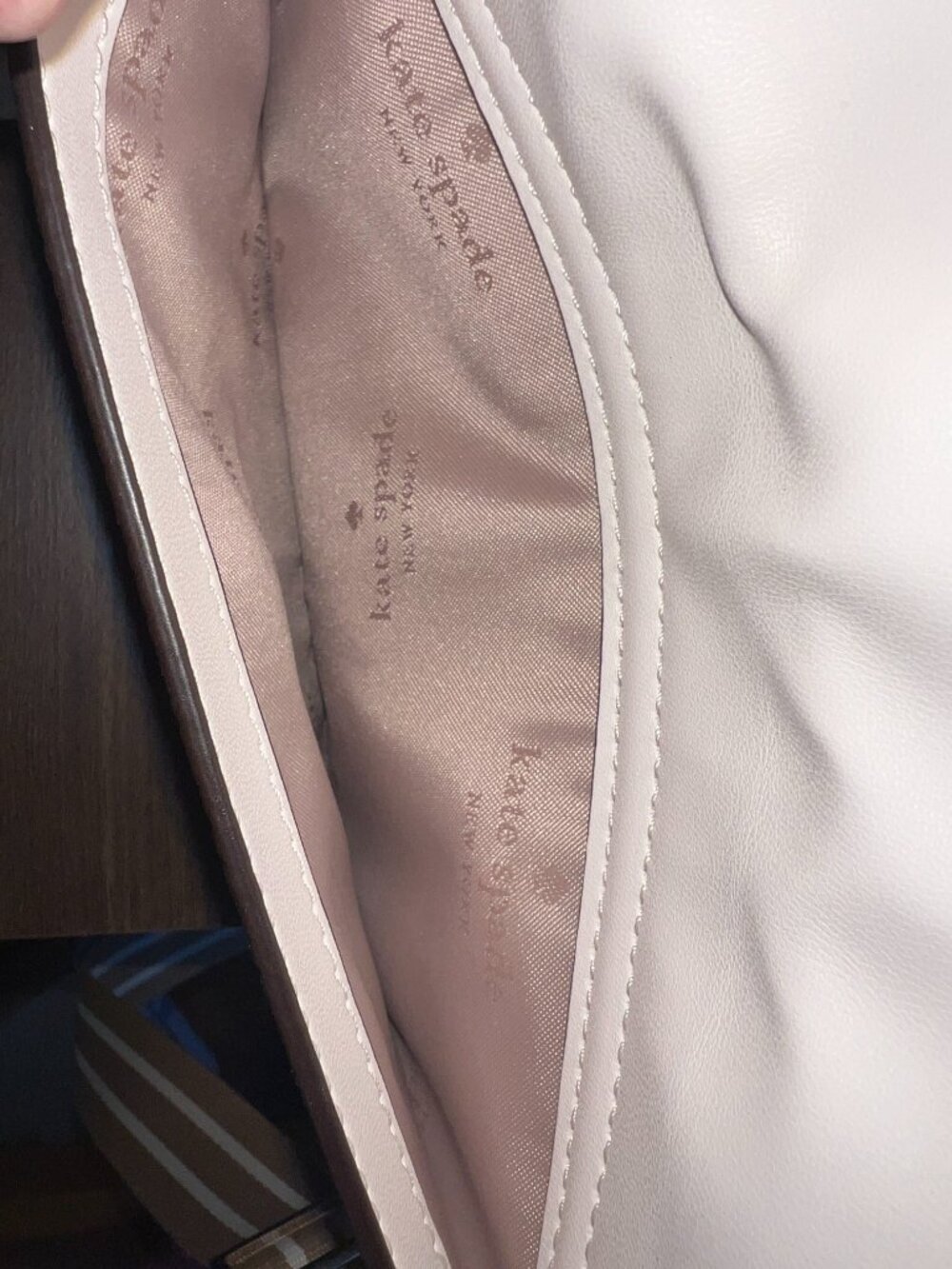 ♠️ Kate Spade Rosie Pebbled Leather Belt Bag, Parchment White ♠️ - Picture 8 of 8